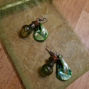 One of a Kind-Lavender-tinctured earrings