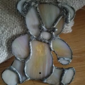 Iridescent Teddy Bear Suncatcher