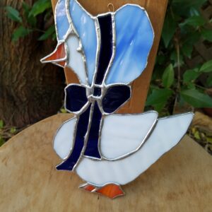 Stained Glass Mother Goose Suncatcher