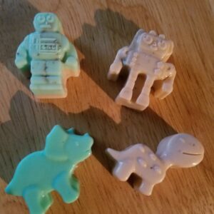 Children Soaps including Robots and Dinosaurs (set of four)