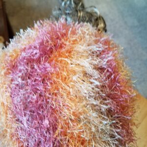 Multi-colored Messy Bun Beanie for Adult