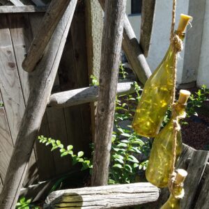 Unusual lit-up bottles
