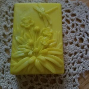Dragonfly soap with flowers
