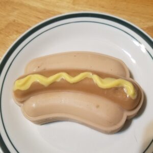 Yummmmmm-Hot dog and bun..almost good enough to eat!
