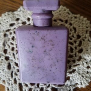 Perfume bottle in lovely lavender soap form