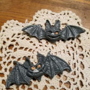 Two Halloween bats for decoration..then use as soap!