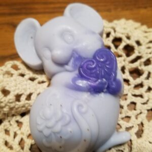 Cute mouse  holding heart for valentine's day or any day--in soap form!!