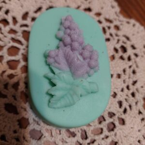 Small oval soap-bunch of delicious grapes