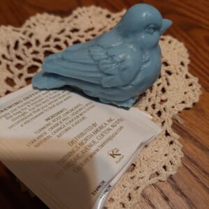 A blue bird soap for the bird-watcher you might know!!