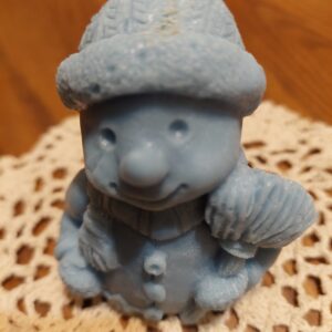 Snow person soap does not want to give up winter yet!!