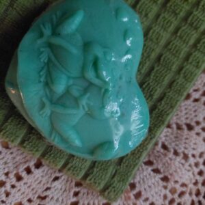 Two frogs a' laughing! (bug off mosquito repellent soap)